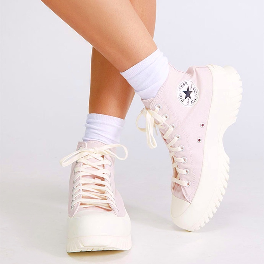 Converse Women's Pink Chuck Taylor All Star Lugged 2.0 High Top Sneakers